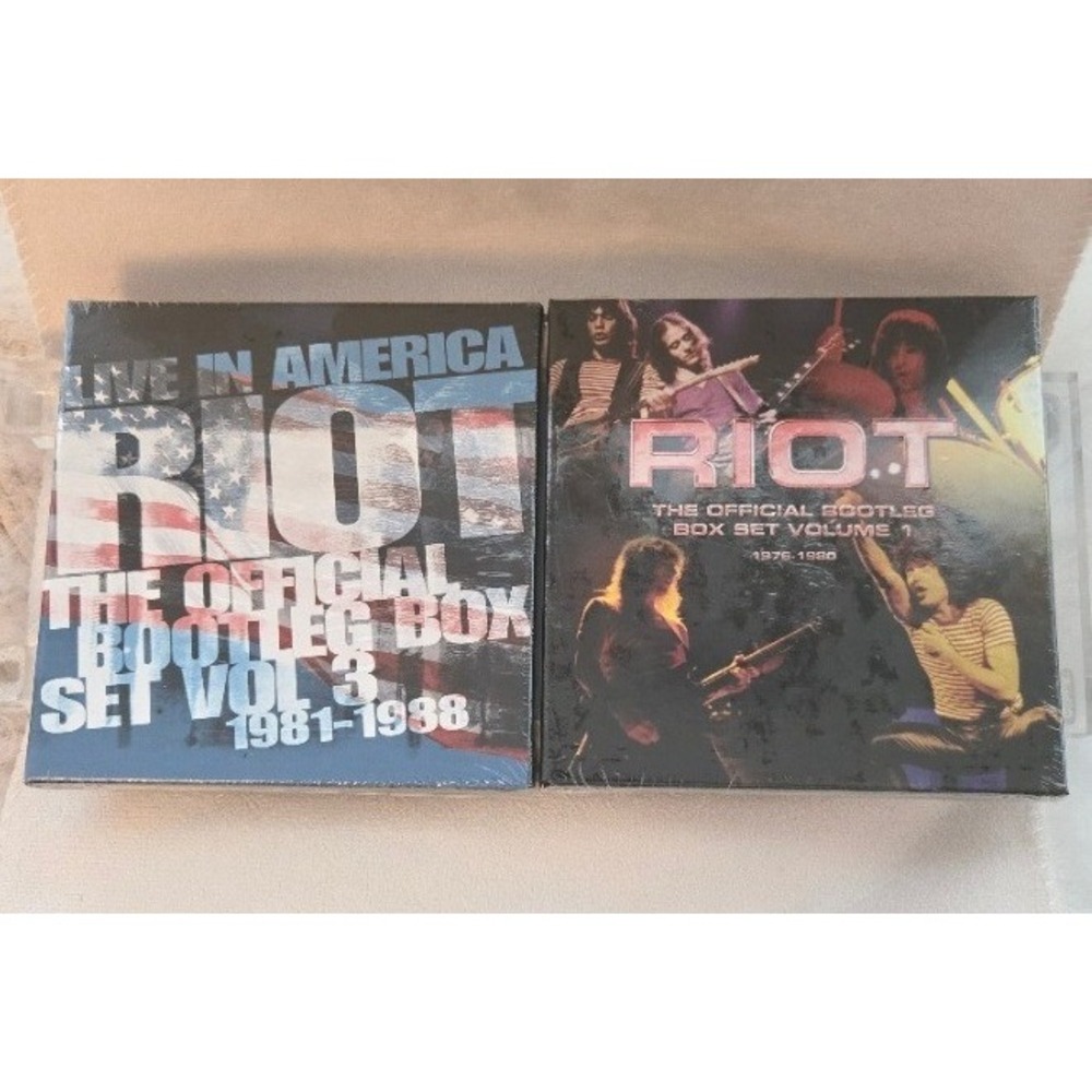 Riot Official Bootleg Box Set Vol 1 & 3 Live In America New Sealed CD Lot